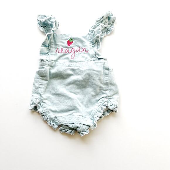 Janie and Jack Reagan Monogrammed Romper - Picture 1 of 6